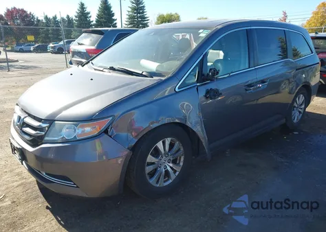 2015 Honda Odyssey Ex-L z USA, uszkodzony, nr VIN 5FNRL5H64FB048146